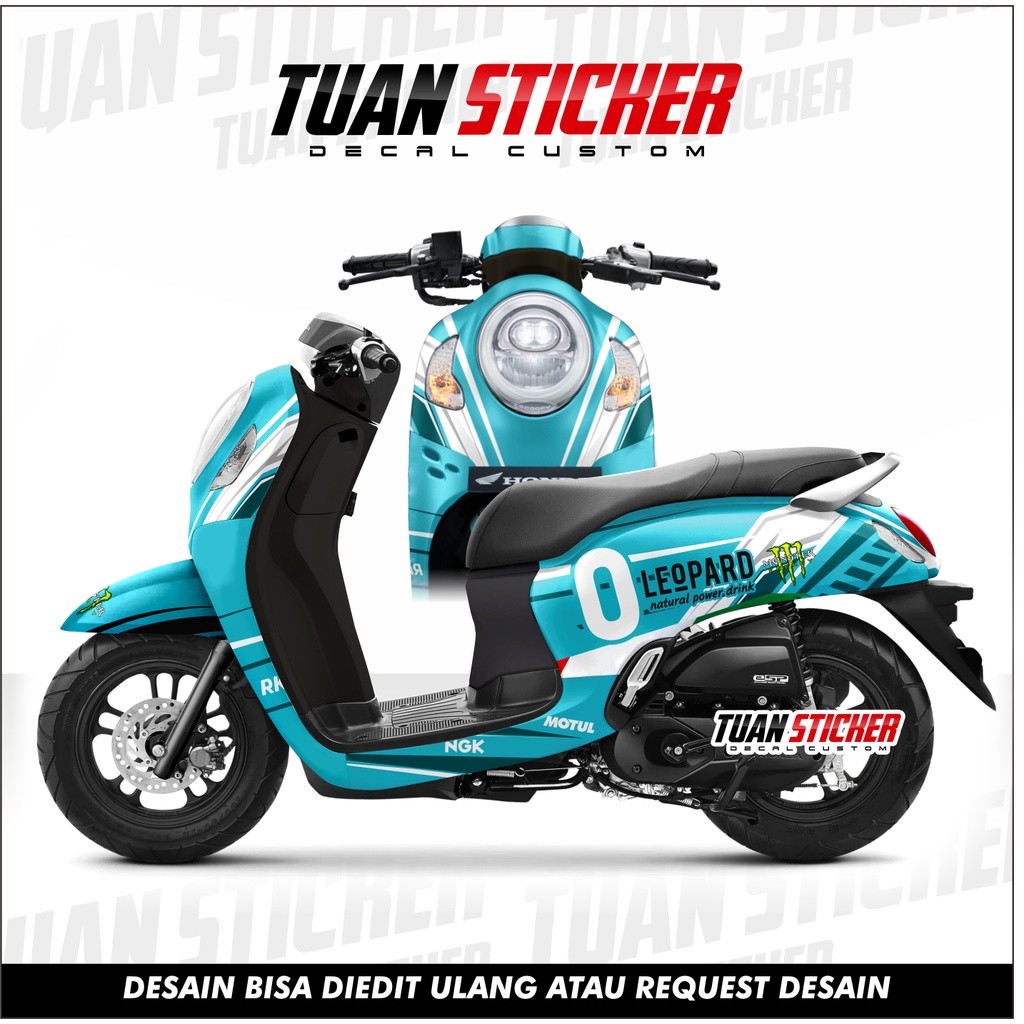 Sticker Striping Decal New Scoopy 2021 Sticker New scoopy 2021 Stiker Scoopy 2021 Motif leo