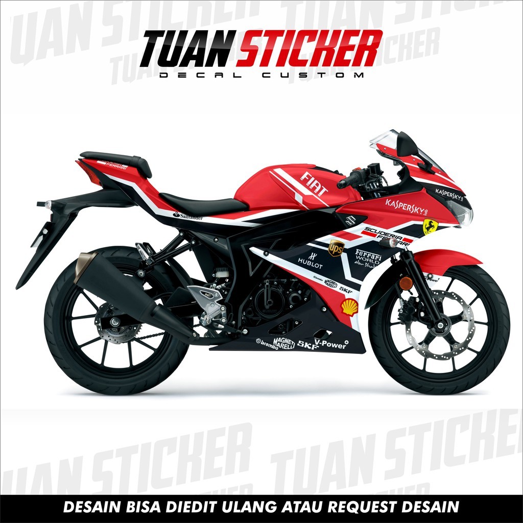 Sticker Striping Decal GSX Full body, Sticker Suzuki GSX, Decal Suzuki Gsx Custom desain 3