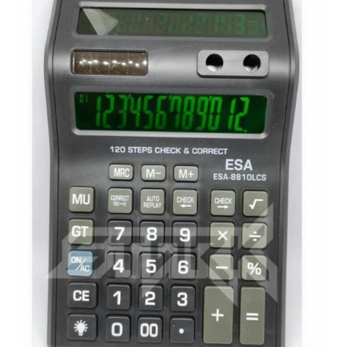 

Eqw-68 Cod Kalkulator 2 Layar Kalkulator Esa 12 Digits Lcs Led Black Light/Esa 2 Layar Jumbo Free Baterai Termurah