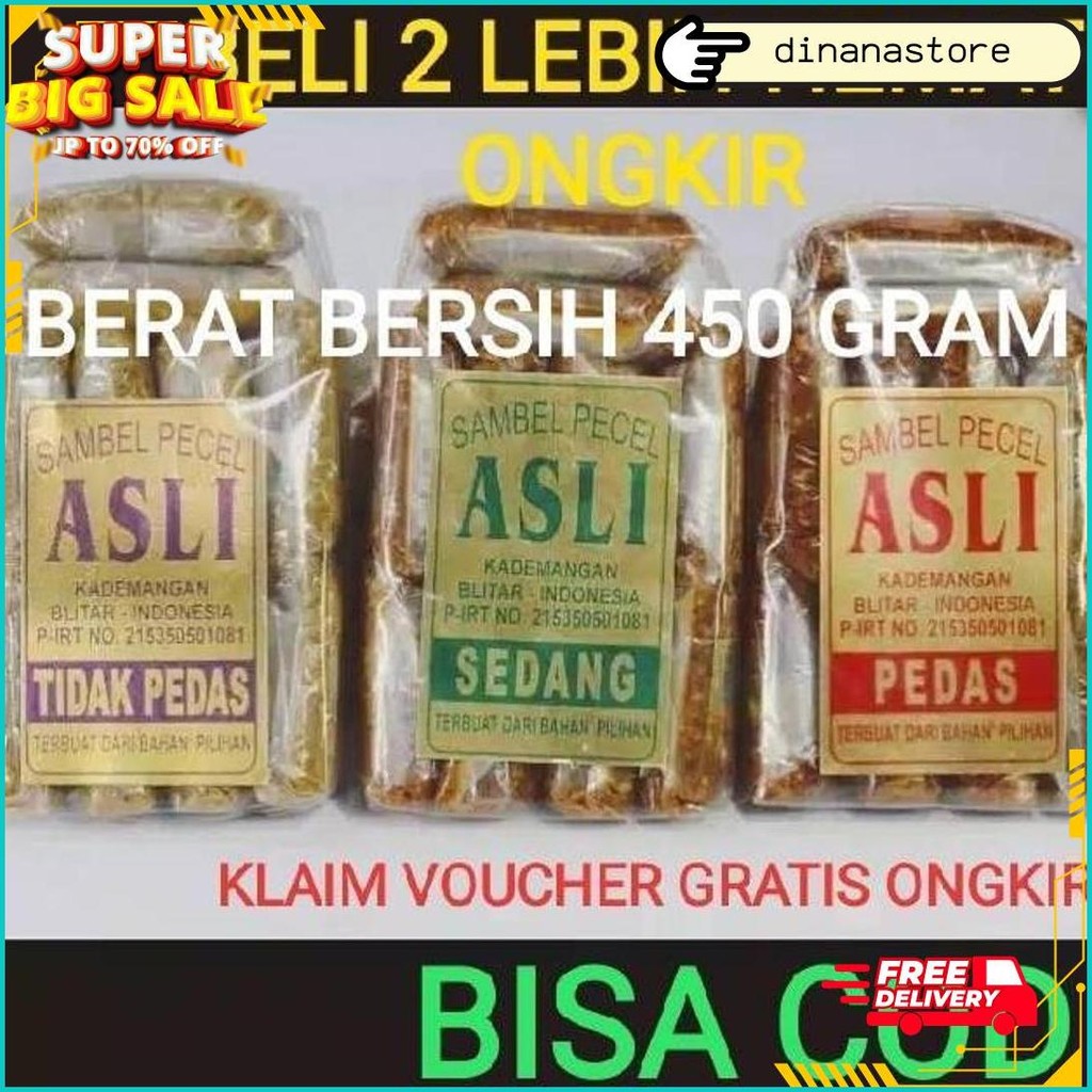 

Sambel Pecel Asli Blitar / Sambal Pecel Asli 450 Gram Terlaris
