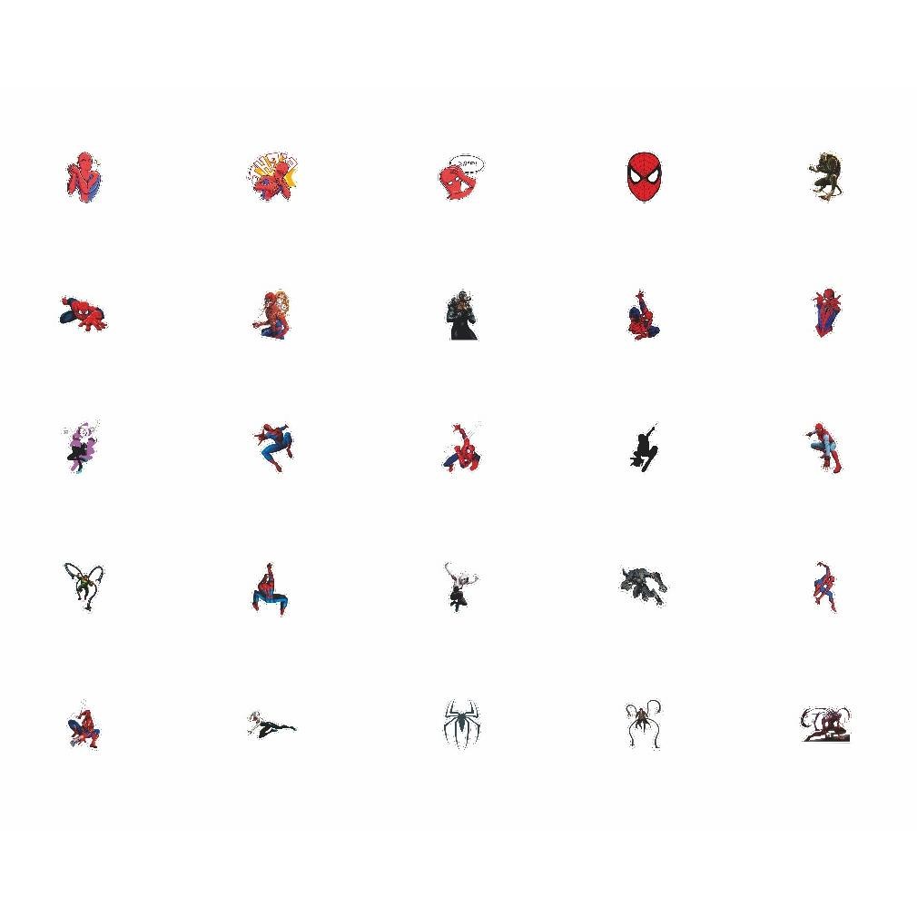 

hj-77 50 Pcs Stiker Motif Kartun Spiderman Animated Series Anti Air Untuk Dekorasi Notebook Sepeda Skateboard Handphone DIY Viral