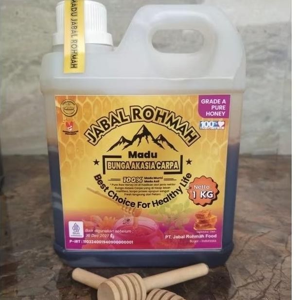 

Madu Jabal Rohmah Murni Asli Bunga Akasia Carpa Grade A 100% 1Kg Alami Pure Raw Honey