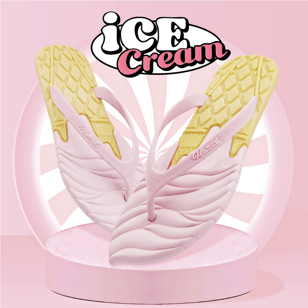 Sandal Jepit Wanita Sendal Japit Cewek Havana Ice Cream Blackpink Andin Sendal Wanita Terbaru Sandal