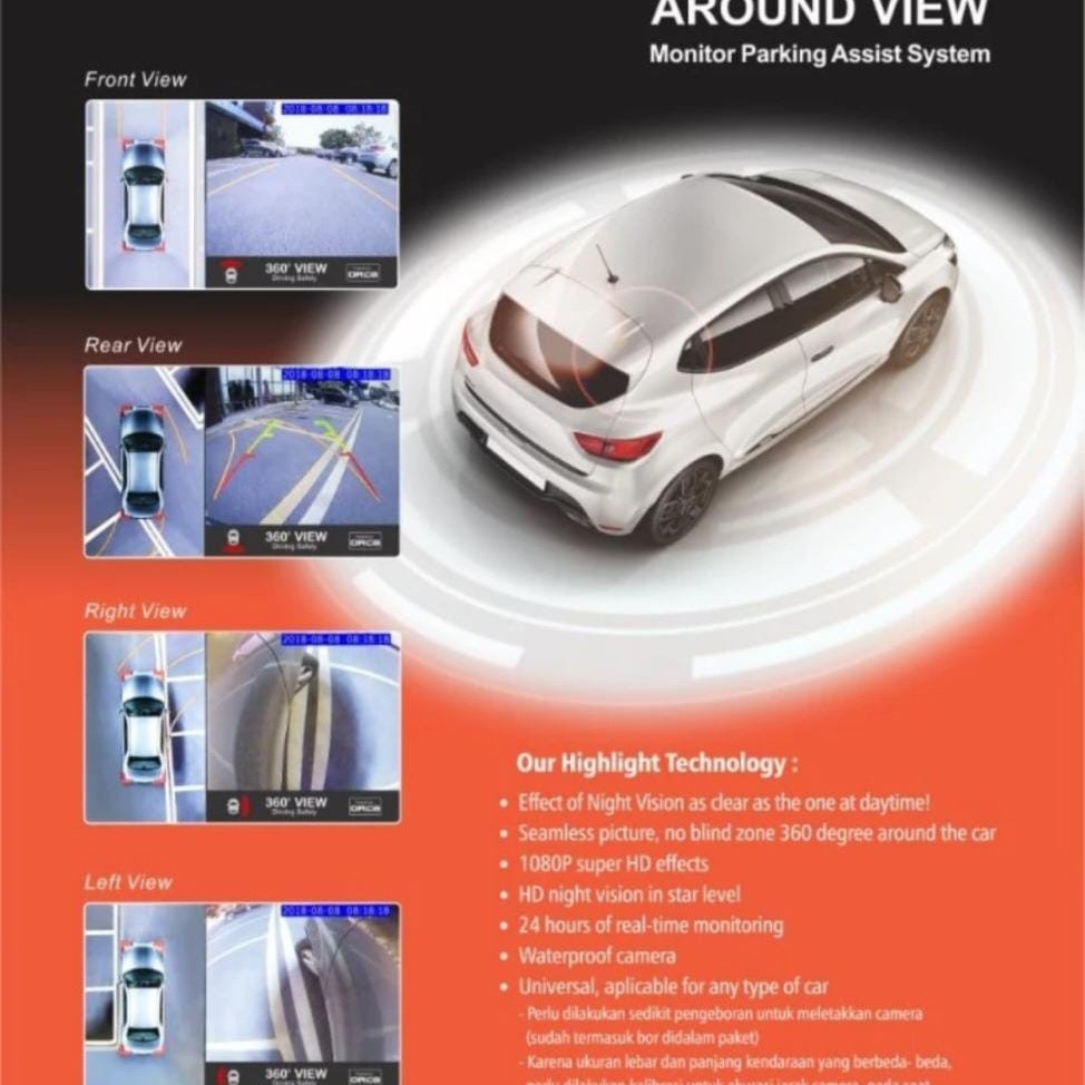 Terbaru Kamera Orca 360 Derajat - Orca Audio Mobil Class - Dinasti Audio Promo Ready Stok
