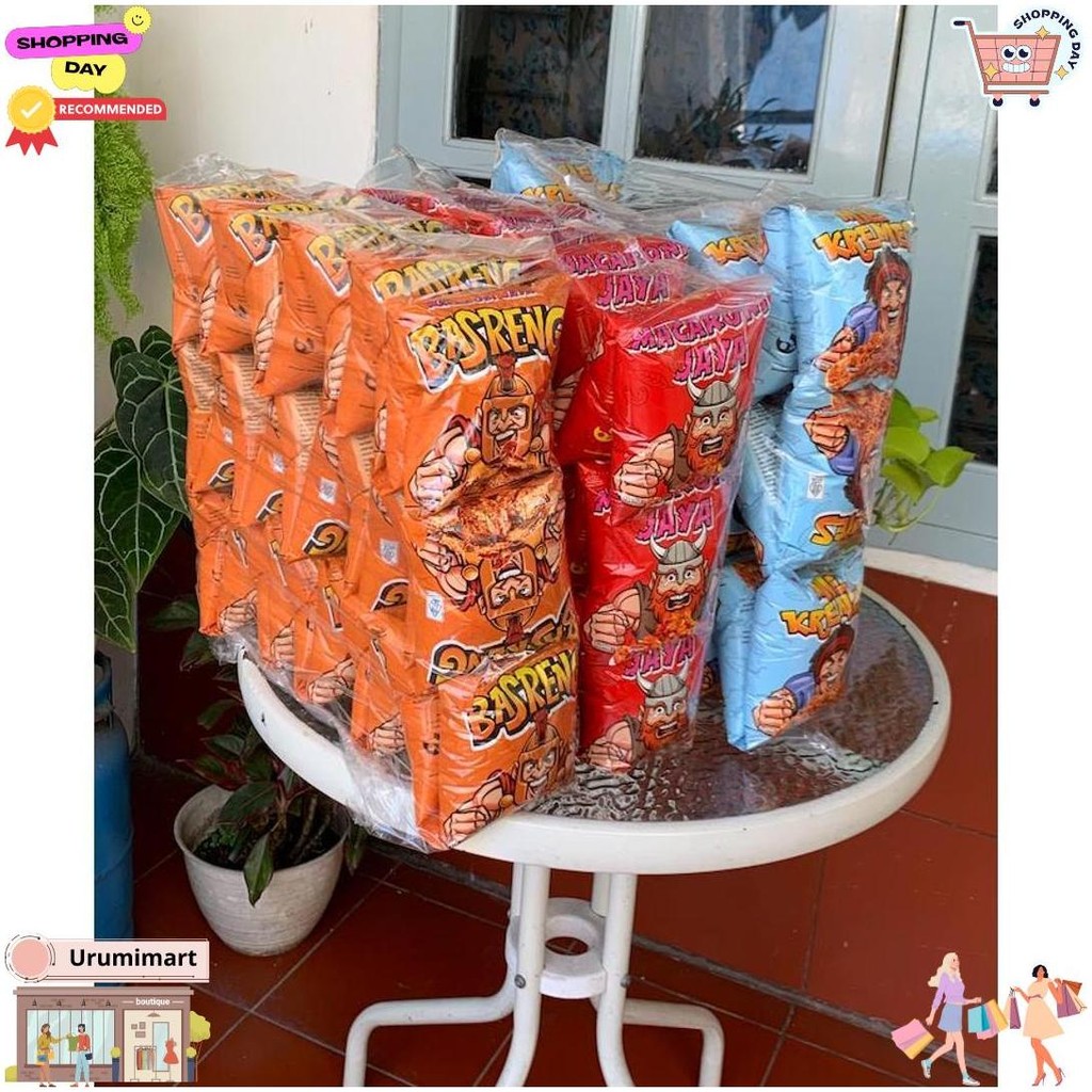 

10 Pcs (50 Gr) Paket Usaha Bundling Macaroni Jaya (Makaroni, Basreng, Mie Kremes) - Makanan Ringan D Cod