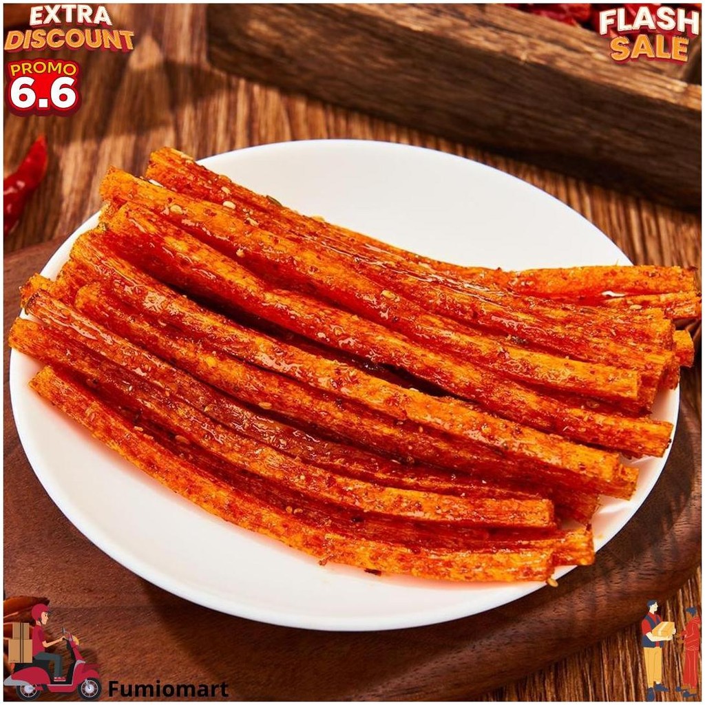 

(Halal) Latiao Original Premium Makanan Snack China Cemilan Wulama Siap Makan Lezat Shung Jiao Viral Pedas Enak Vegetarian D Gratis Ongkir