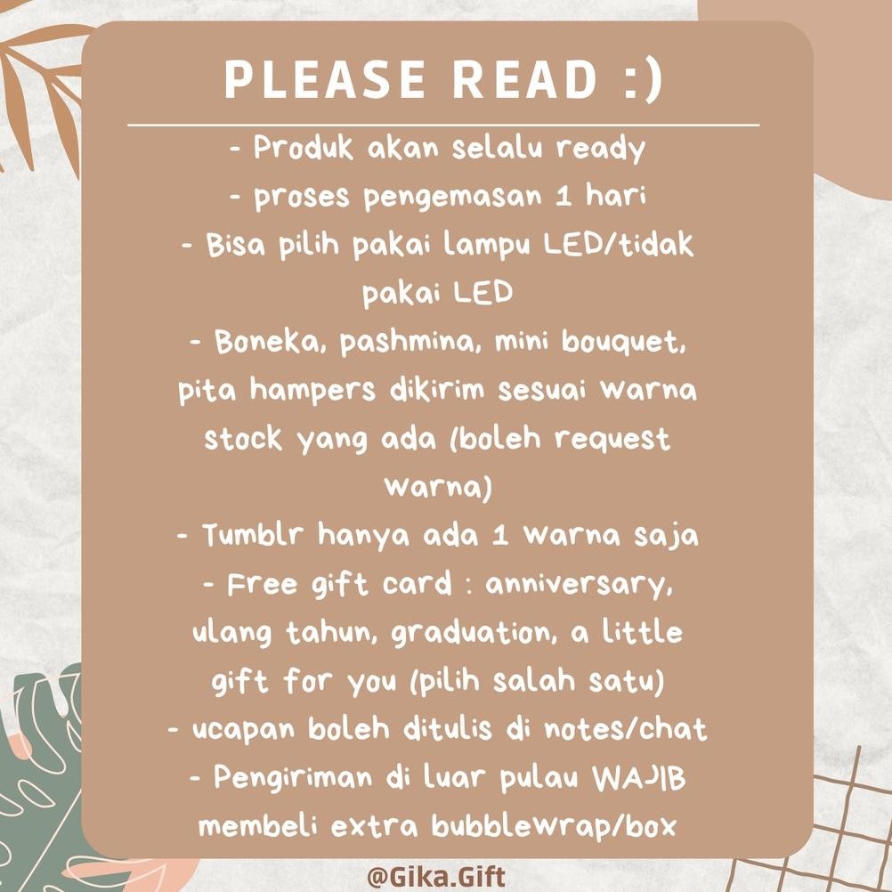 

He13 GIFT BOX / HAMPERS ULANG TAHUN / HAMPERS GRADUATION / HAMPERS ANNIVERSARY / HAMPERS LEBARAN / NATAL , CHRISTMAS / KADO LEBARAN - BONEKA LED Original