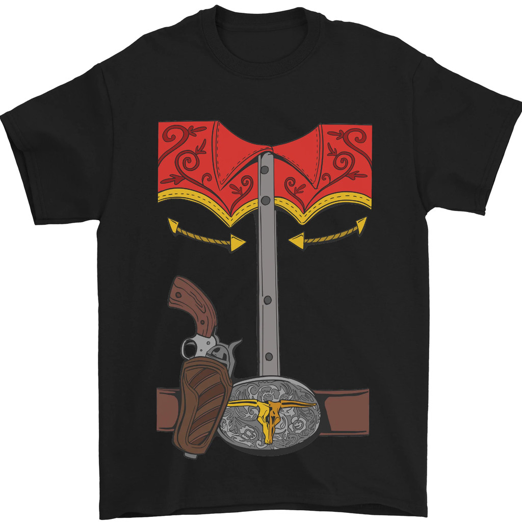 Koboi Kostum Kostum Stag Do Pria Tshirt Katun