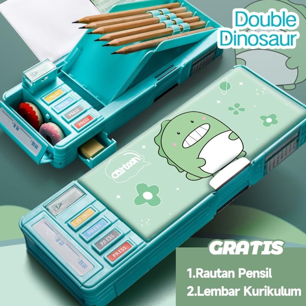 

iQ45 Matougui Kotak alat tulis multifungsi berpenampilan tinggi dengan banyak pola dan kotak alat tulis berlapis ganda Sale