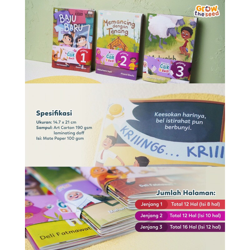 

Buku Pembaca Cilik Awal Grow The Seed Buku Berjenjang Anak Buku Cerita