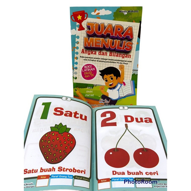 

Buku Anak Juara Menulis Angka Dan Bilangan / Panduan Belajar Anak Usia 4-6 Tahun Untuk TK dan Paud -