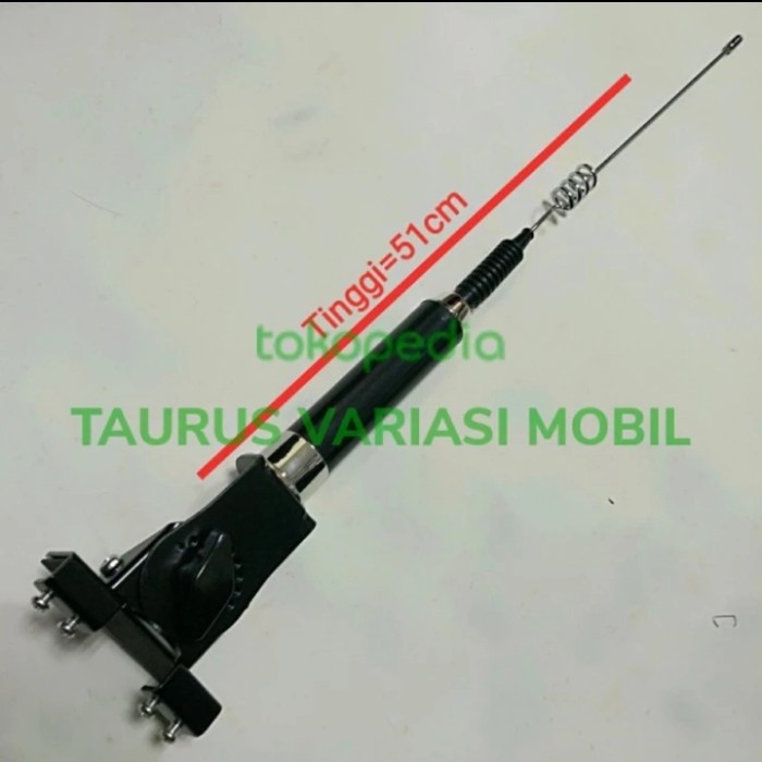 antena tiang bendara mobil jepit crom import