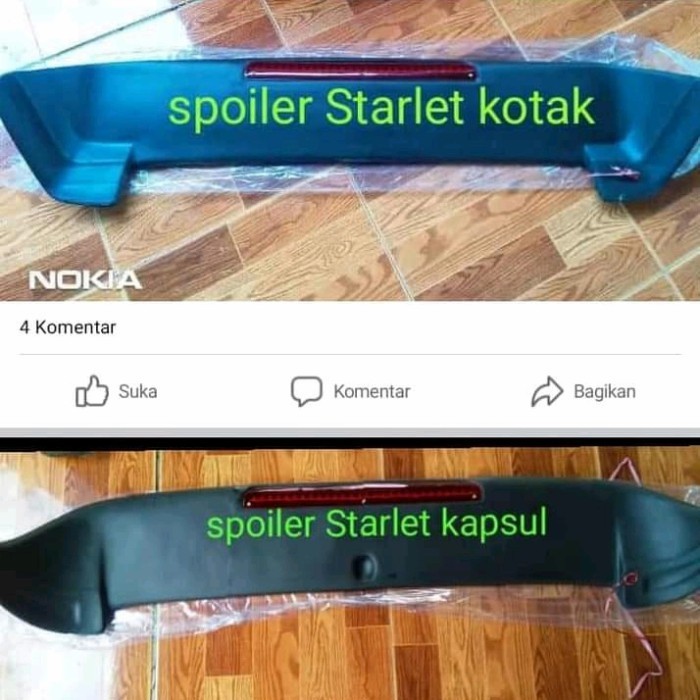 spoiler Starlet kotak fiber