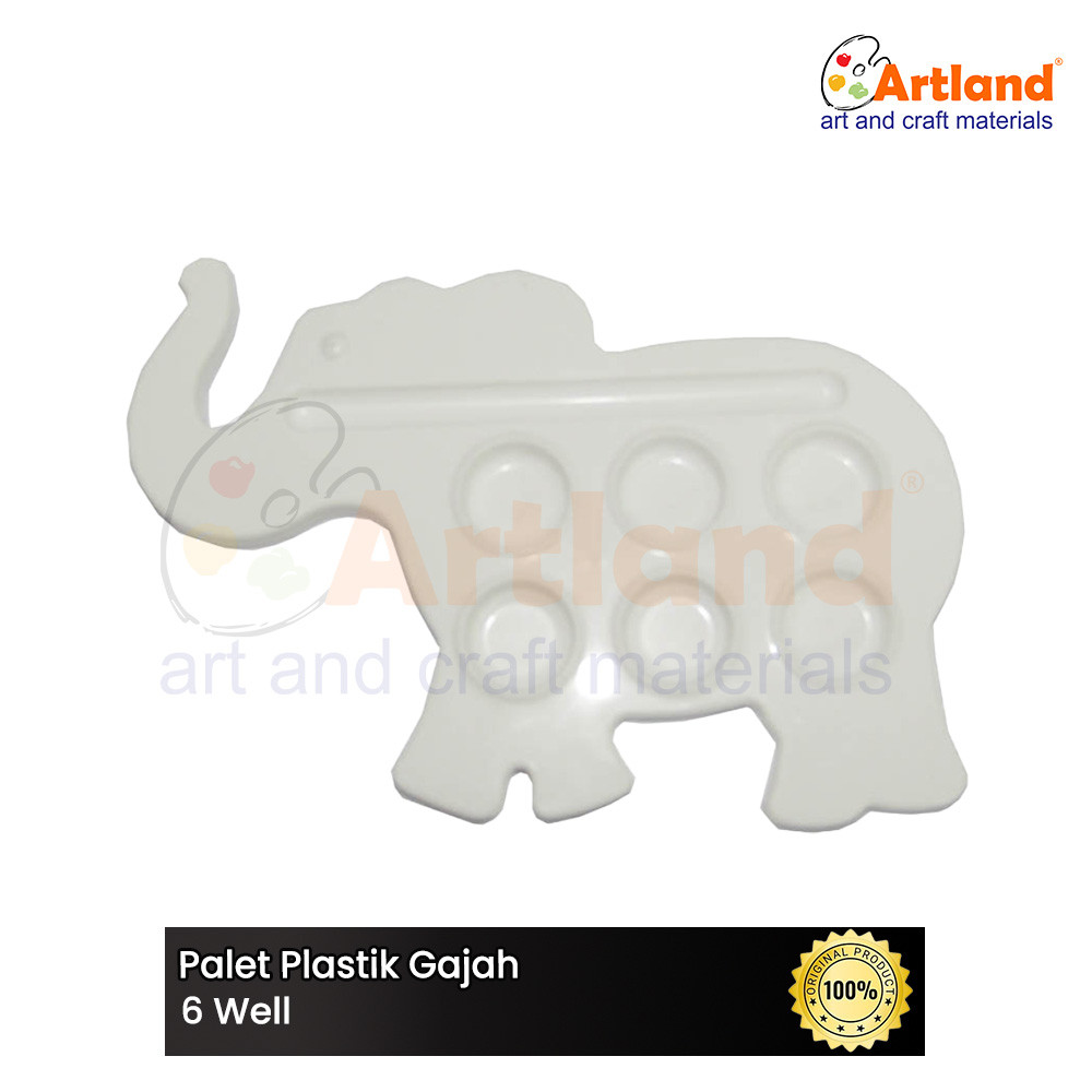 

Palette Plastic Gajah 6 Well - Palet Plastik 6 Lubang