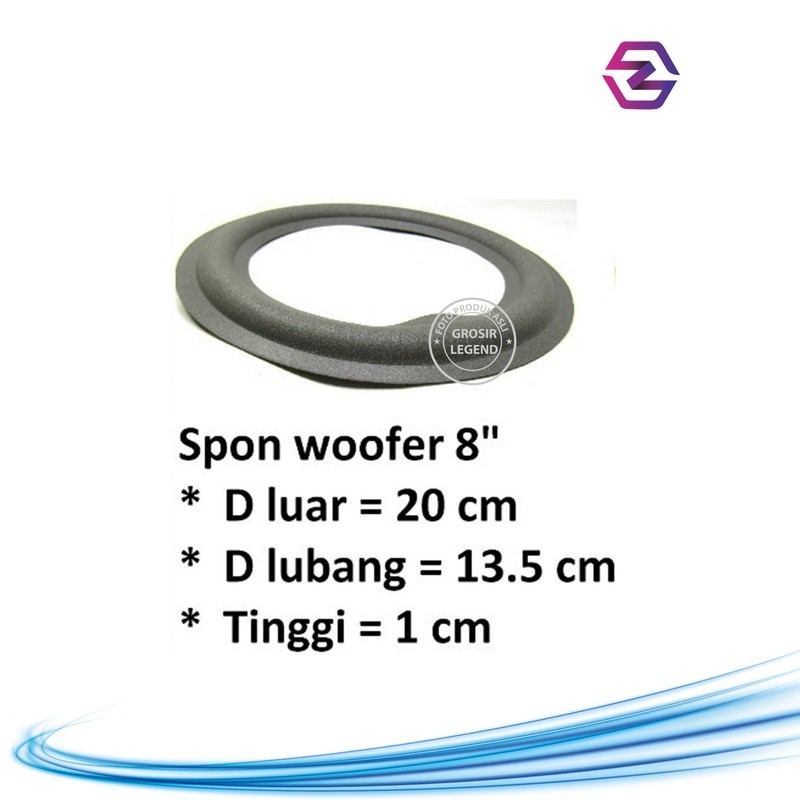 Spon speaker pinggiran karet speaker woofer wofer 8 inch