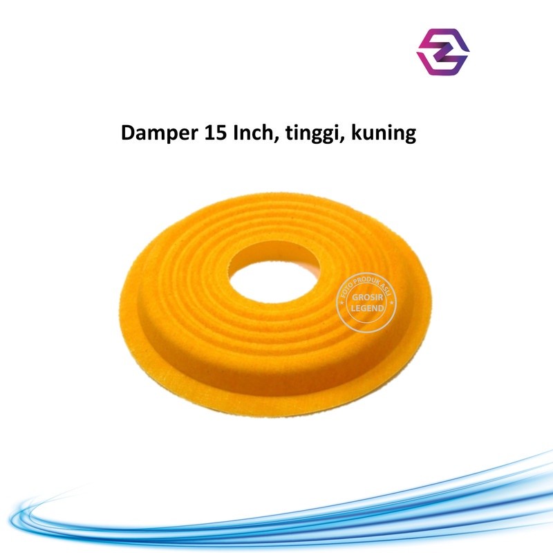 Damper per spiral speaker 15 inch Canon dia 170 mm kuning