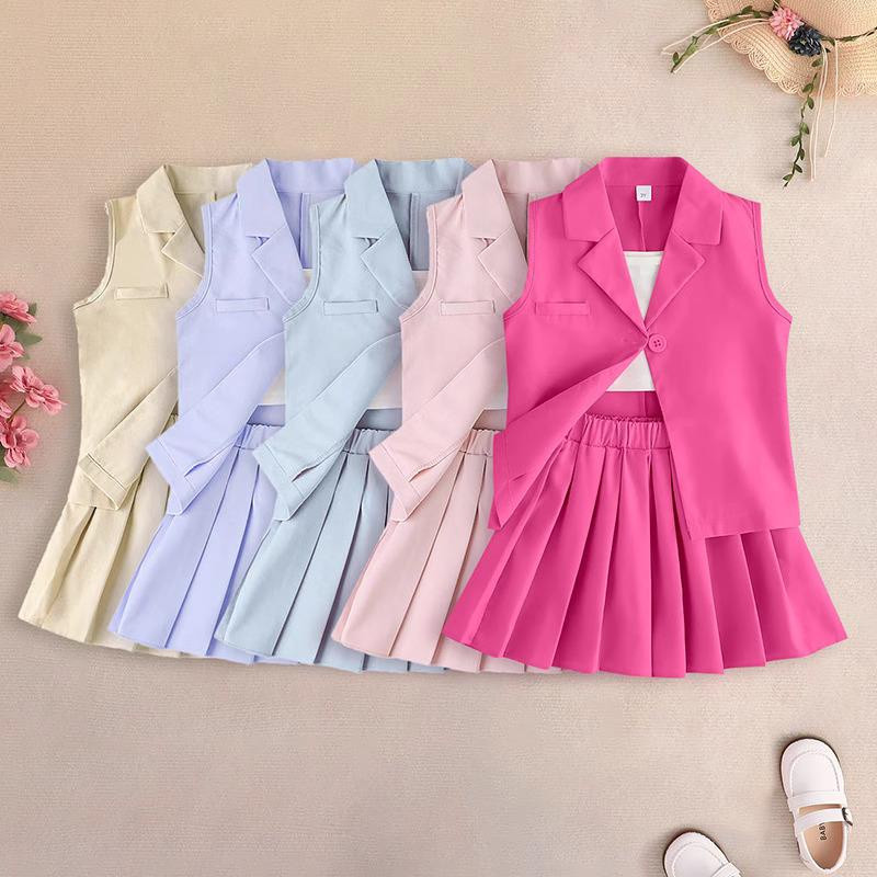 Setelan Anak Wanita Terbaru 2024 Baju Cewek Satu Stel Kekinian One Set Tanggung Girls Ottd Ank Umur 