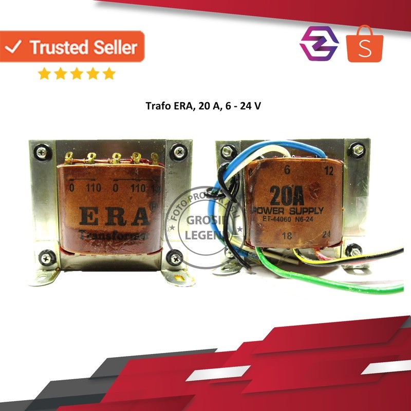 Trafo travo 20A ampere 0 - 24V non CT engkel Era murni tembaga