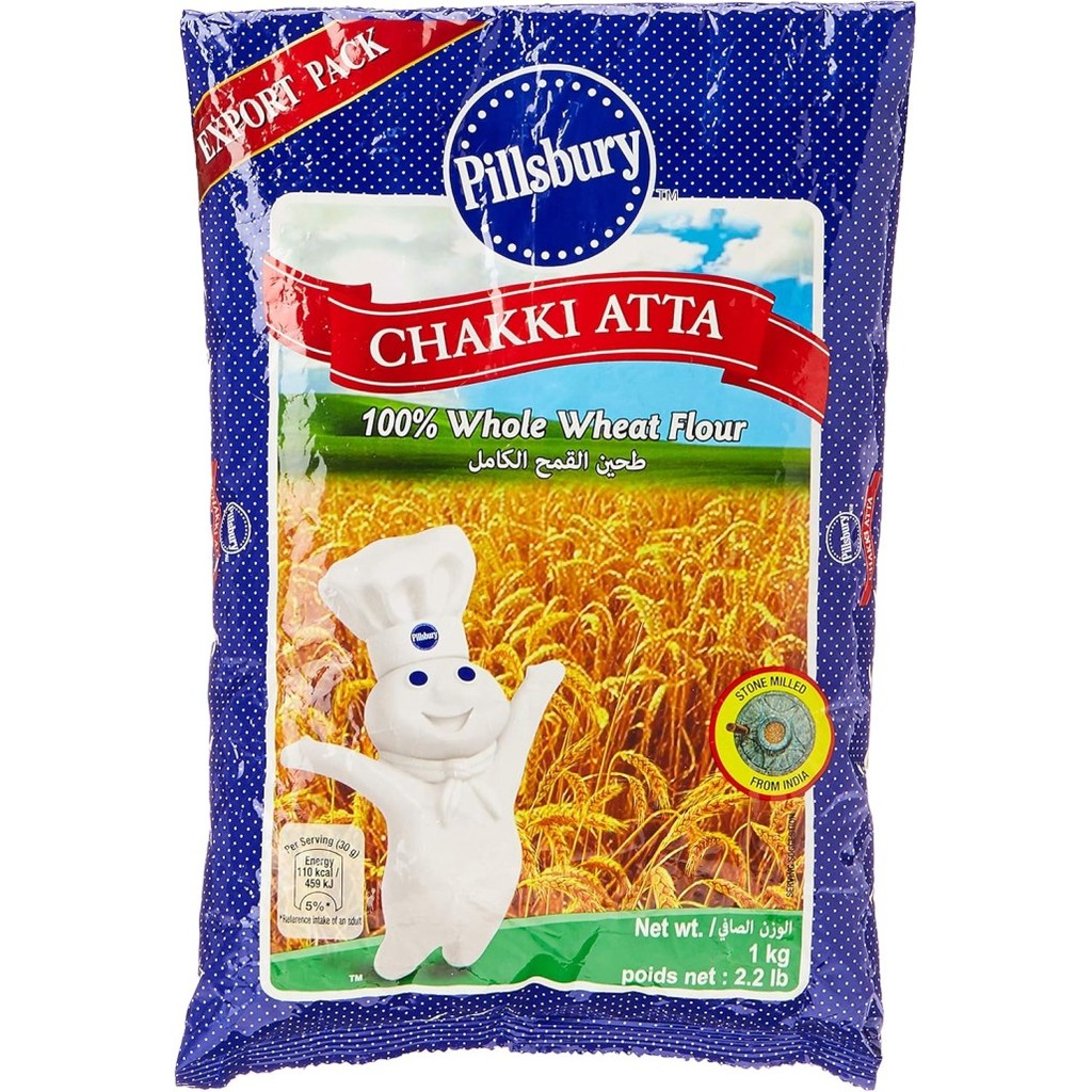 

~~~~~] Pillsbury Chakki Atta 1kg / Tepung gandum Pillsbury 1kg