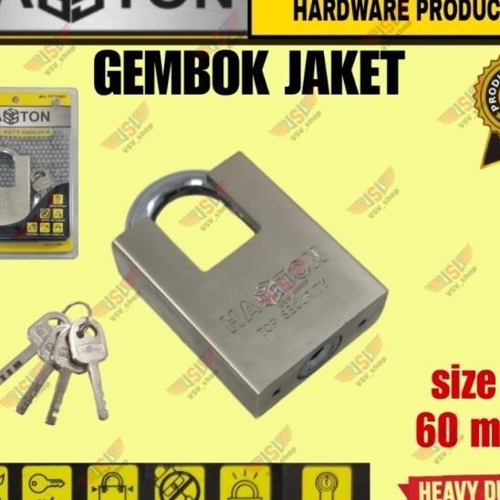 Hasston Prohex Gembok Jaket 60Mm / Gembok Rumah / Gembok Pagar