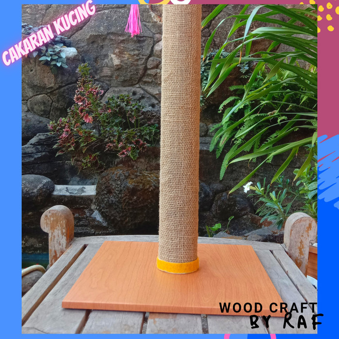 Cakaran Kucing 60Cm Extra Warna Serat Kayu