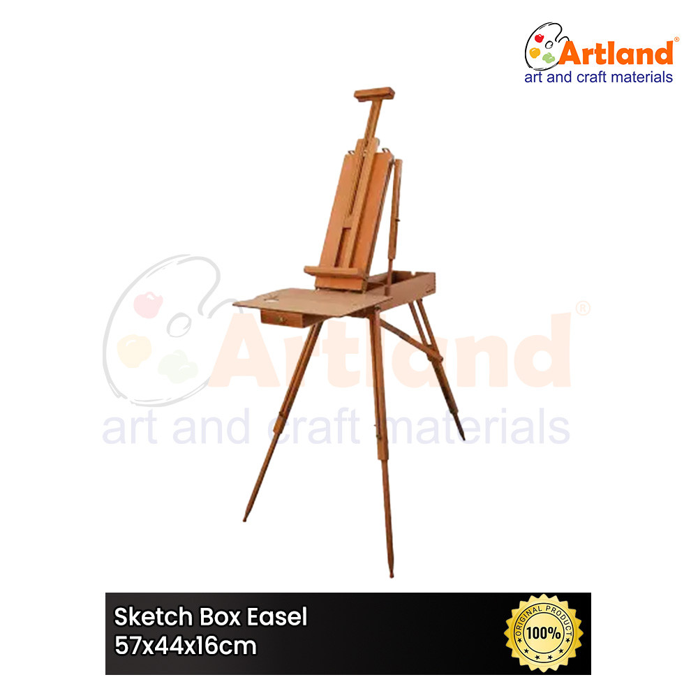 

Sketch Box Easel 57x44x16cm - Easel Kotak Sketsa Portabel