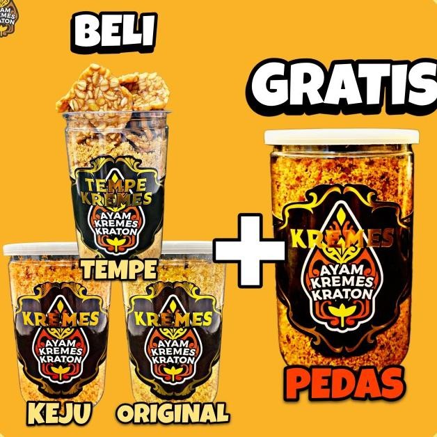 

[Free Kremes Pedas] Bundle Kremes Keju & Kremes & Tempe Kremes