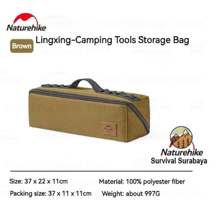 {DianShop} TOOL BAG NATUREHIKE CNH22SN018 - Brown Berkualitas