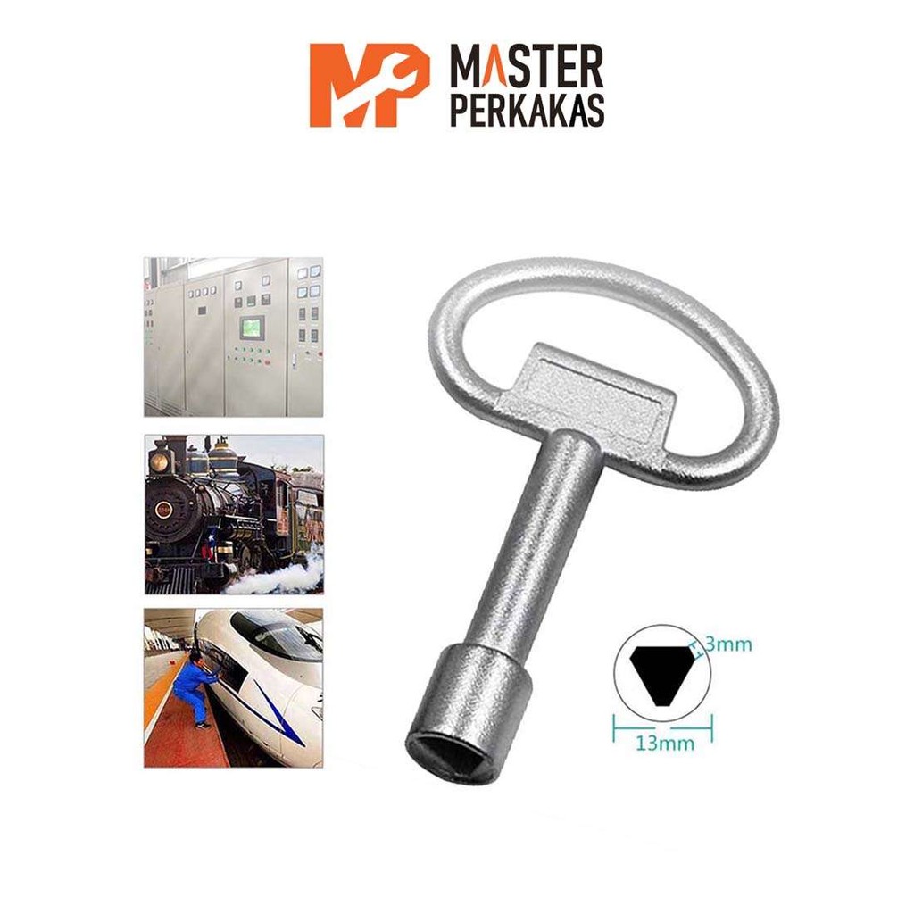 Kunci Katup Pemanas Pintu MP / Lift Universal Bentuk Segitiga