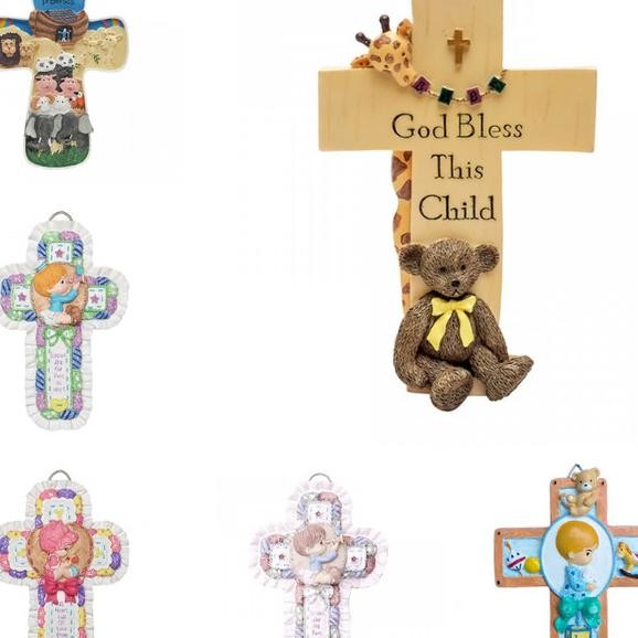 Pajangan Salib Dinding Untuk Kamar Anak / Dekorasi Hiasan Gantung Salib Kristen Kado Rohani