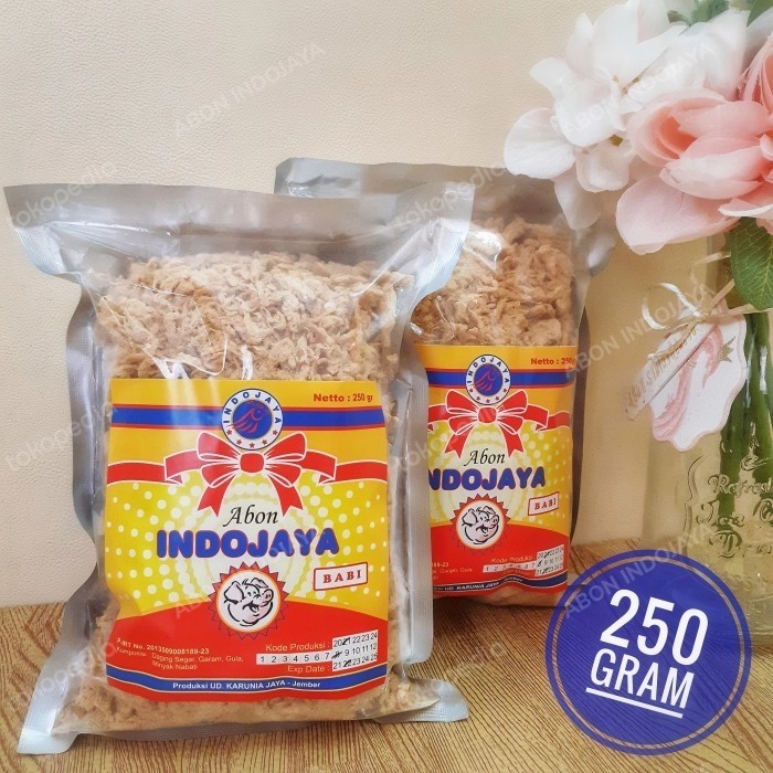 

Abon Babi INDOJAYA 250 gr Crispy no MSG