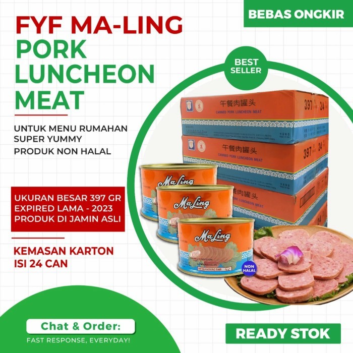 

Maling Pork Luncheon 397gr FYF - Karton ( 24 pcs )