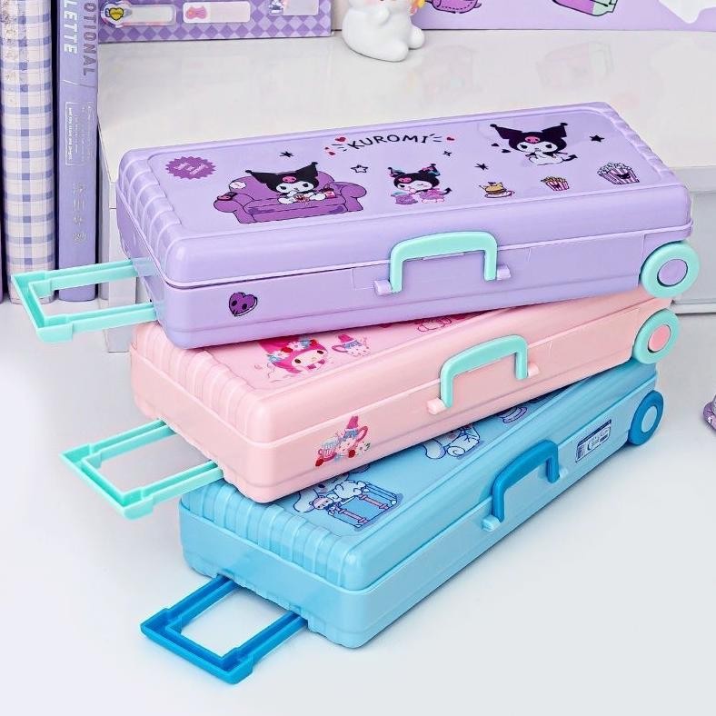 

Trt Kotak Alat Tulis Berbentuk Kotak Troli Lucu dengan Stiker Sanrio Lapisan Ganda Kotak Pensil Plastik Kapasitas Besar Hadiah Alat Tulis Siswa TERLARIS