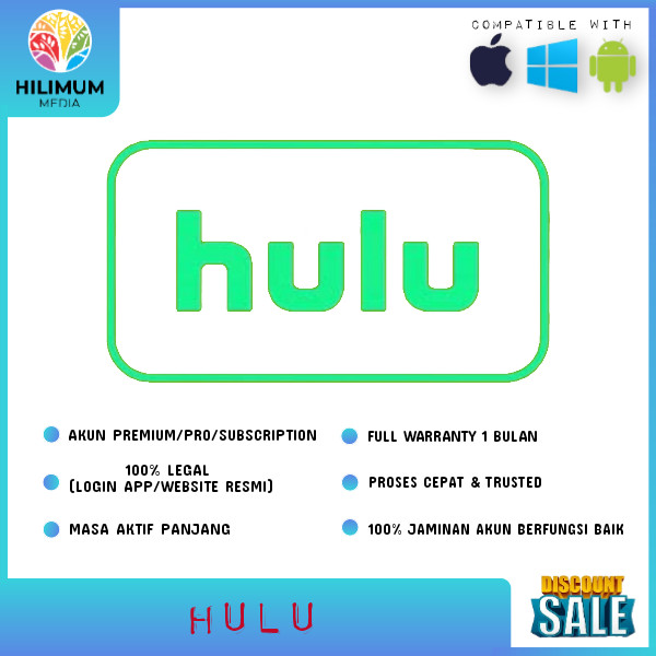HULU Akun / account PREMIUM Original Termurah |FULL 1MONTH WARRANTY|