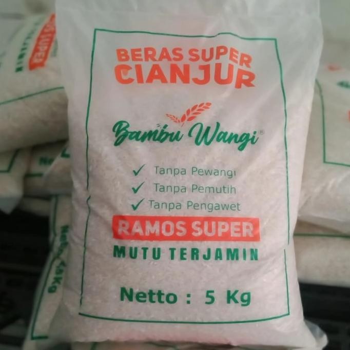 

Beras Ramos Super - Merk Bambu Wangi 5 Kg