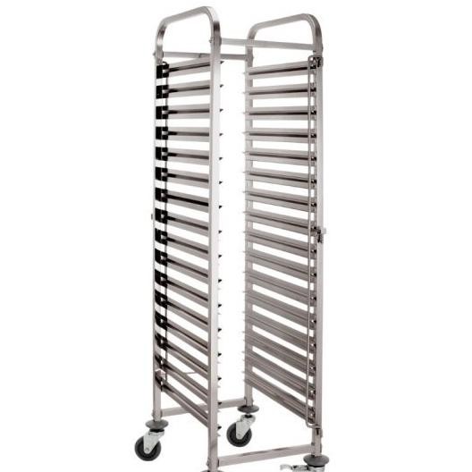 Trolley Bakery Stainless 15 Rak Untuk Loyang 40X60 Cm Troli Roti