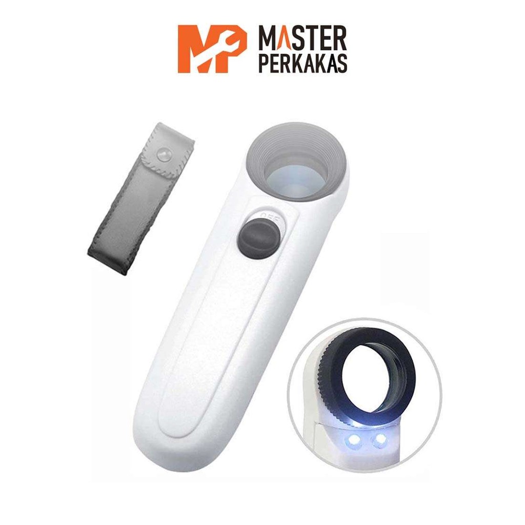 

Kaca Pembesar LED 40x MP / Lampu Lup Lensa Magnifier Handheld / Membaca Perhiasan Komponen / Loupe