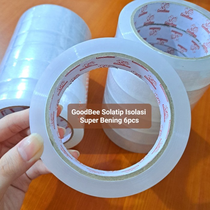 

Sale Lakban Isolasi 24Mm - 1 Inch - Selotip Super Bening 90 Yard - 6Pcs