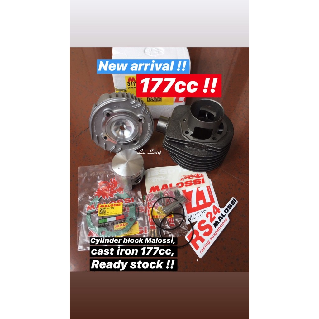 BLOK SET MALOSSI SPORT 177CC CAST IRON