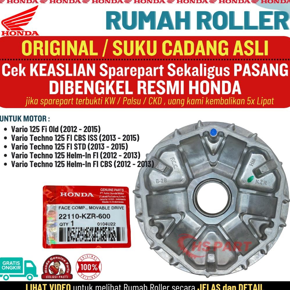 Rumah Roller Vario 125 Old Techno Original AHM Honda Genuine Parts 100%