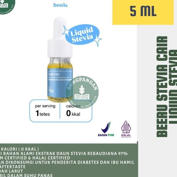 

Beeru Stevia Cair Natural Sweetener - 5Ml Pemanis Ala Tanpa Kal
