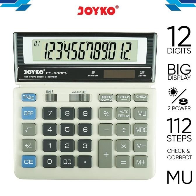 

Calculator / Kalkulator Joyko CC-800CH / 12 Digits / Check Correct