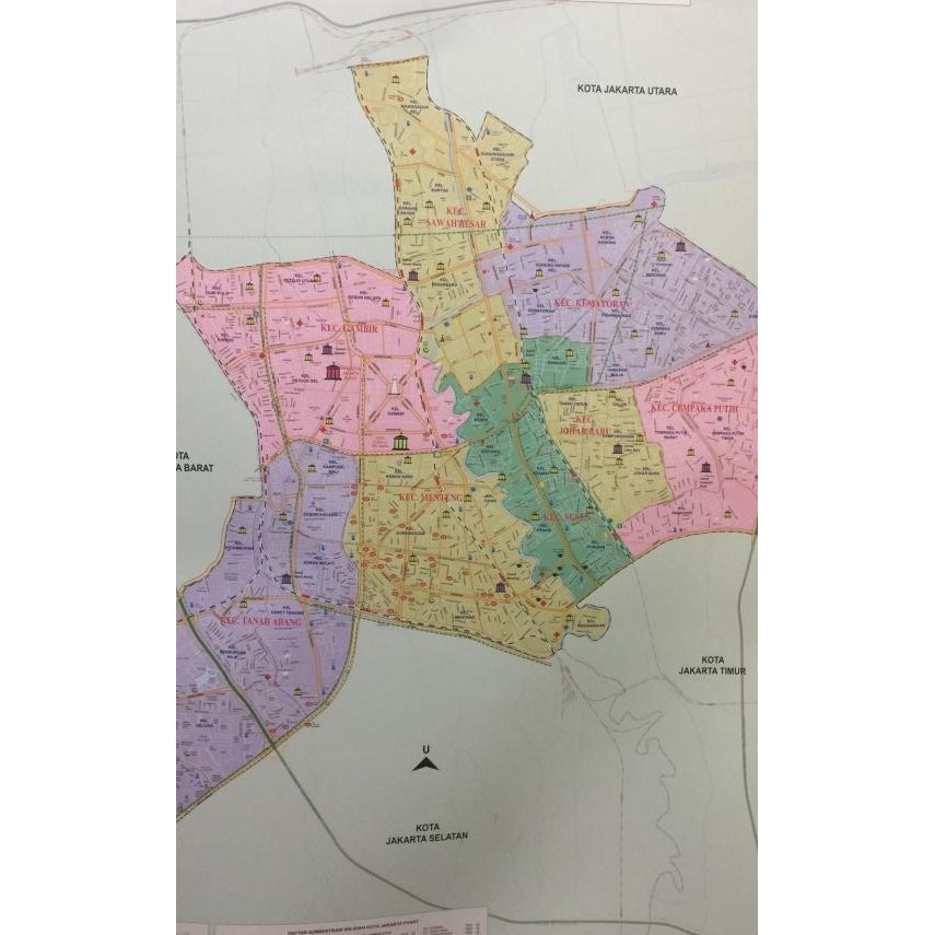 

Peta Kota Jakarta Pusat Lembaran