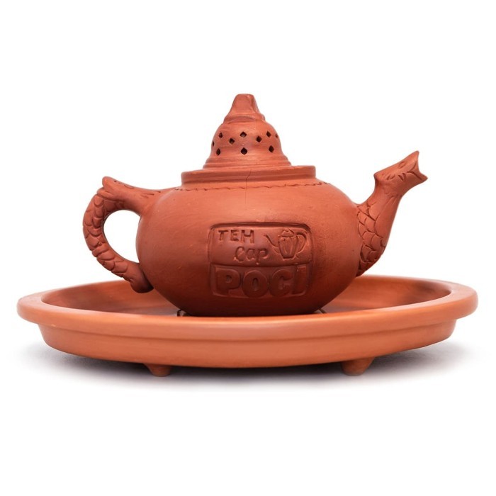 Han Set Poci Teh Tanah Liat Tipe Borobudur - Perangkat Minum Teh *Kurir