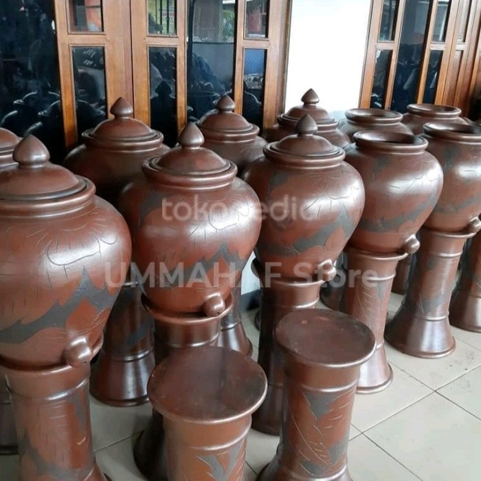 Han Padasan Gerabah / Tanah Liat Gentong Wudhu Tempat Cuci Tangan