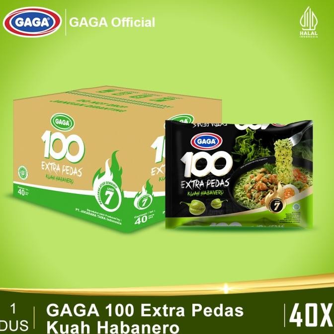 

GAGA 100 Extra Pedas Kuah Habanero (1 Dus isi 40pcs)