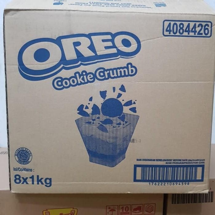 

Oreo Cookie Crumb Original 1 Kg / Hancur Diced Remuk Kasar Mondelez