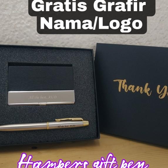 

Exclusive Gift Set Parker + Card Holder Gratis Grafir Nama / Logo