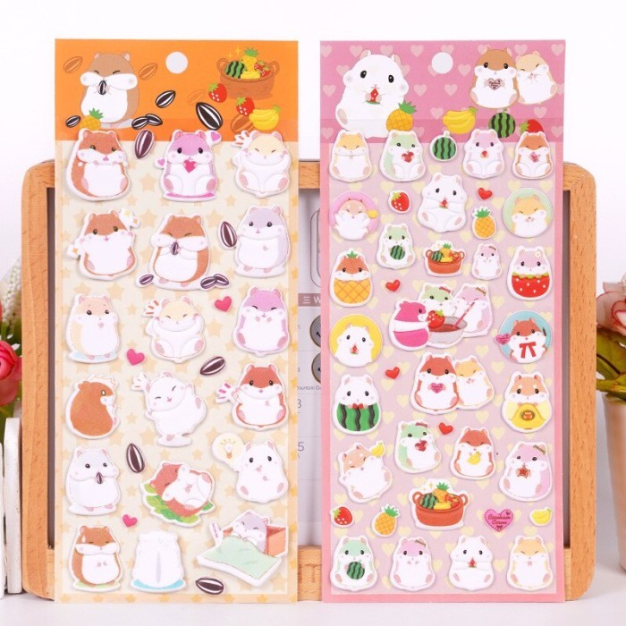 

Super Sale! Stiker Hamster Gambar timbul Busa Sticker lucu Ponsel Dekoratif IMPORT Low Price