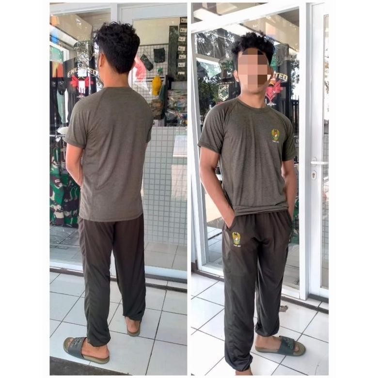 Premium Training Tni Ad/Training Tni Ad Terbaru/Lengan Pendek/Trening Viral